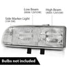 G-PLUS Headlights Assembly Fit Chevy Blazer Base LS LT Trailblazer Xtreme ZR2 S10 ZR5 SS Xtreme 1998-2005 Bumper Headlamps Clear Lens Chrome Housing Clear Reflector,faros delanteros