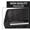 G-PLUS Pair Front Fog Light Cover Bezel, Compatible with Audi Q5 2009-2012, LH Driver & RH Passenger 2PCS, Gloss Black, 8R0807682A01C, 8R0807681A01C
