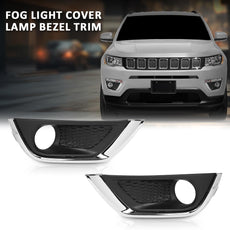 G-PLUS Bumper Fog Light Covers Bezel Compatible with Jeep Compass 2017-2019 Pair Product Details