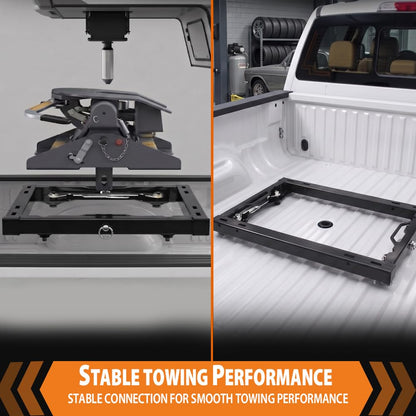 G-PLUS Wheel Hitch Adapter w/Handles Compatible with Ford F250 F350 Super Duty 2011-2020 with Hitch Prep Package Black