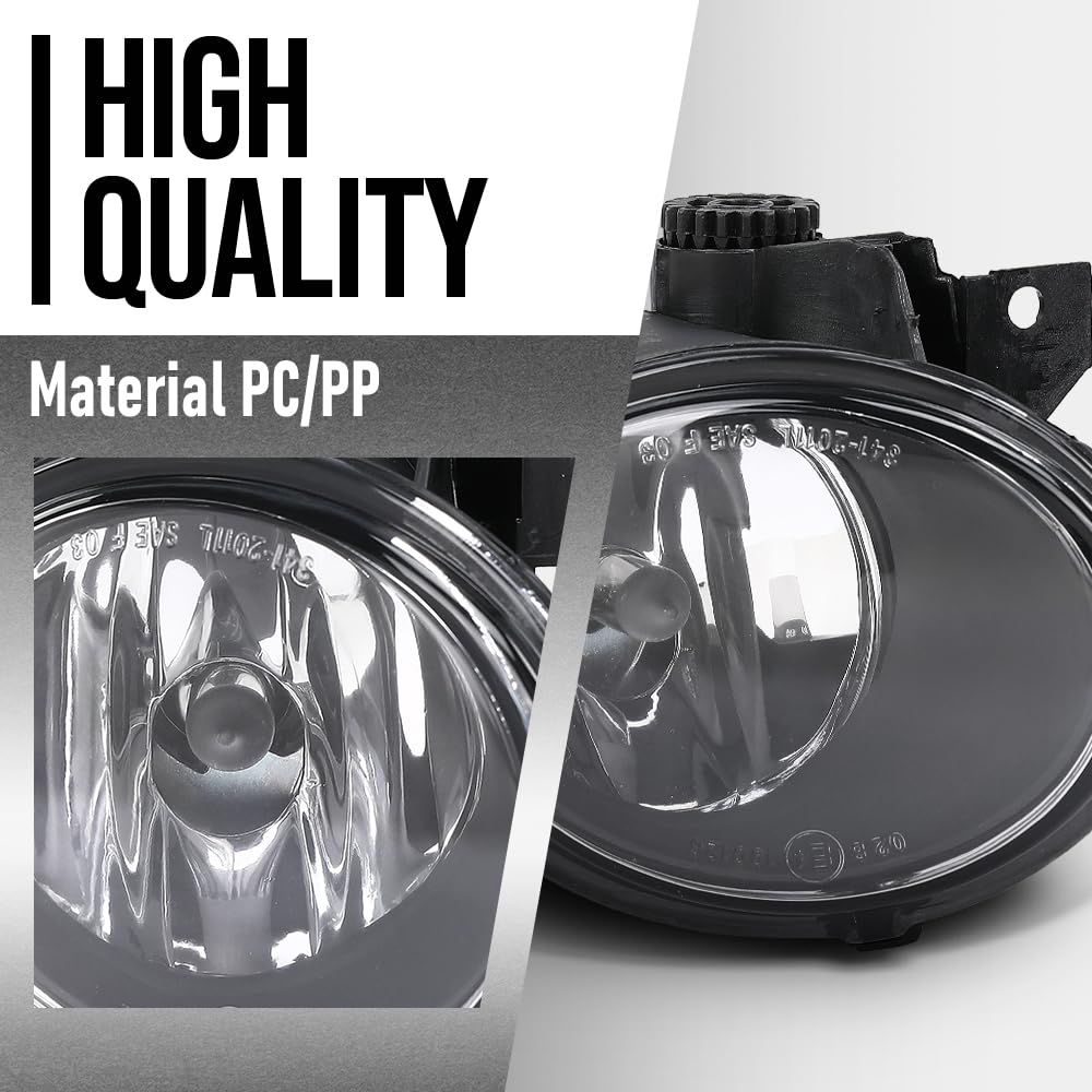 G-PLUS Front Fog Lights Compatible with Chevy/GMC/Toyota/VW/Kia