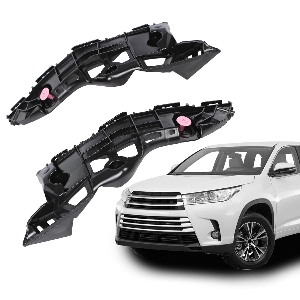 G-PLUS Front Bumper Bracket Driver and Passenger Side Compatible with 2018 Highlander Hybrid LE/2017 Highlander Hybrid Limited/2019 Highlander Hybrid XLE