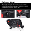 G-PLUS LED DRL Tube Halo Projector Headlights Compatible with Toyota Tacoma 2005 2011,Headlamps w/o Bulbs faros delanteros,Smoke Lens Black Housing Clear Reflector Left Driver & Right Passenger