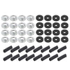G-PLUS Hood Louver Inserts Compatible with Chevy Camaro Z28 & IROC 1985 1986 1987 1988 1989 1990 Hood Louver Ornament Set Satin Black Finish Left and Right 748557
