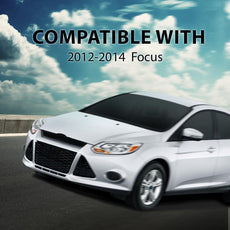 G-PLUS Front Bumper Grille 3PCS for Ford Focus S SE 2012-2014 Honeycomb Mesh Front View