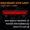 G-PLUS LED Third Brake Cargo Light Compatible With 2000-06 Chevy Suburban Tahoe GMC Yukon(ONLY For Liftgate Rear Doors),3RD Stop Tail Lamps (LED Strip Chrome Housing Red Lens)