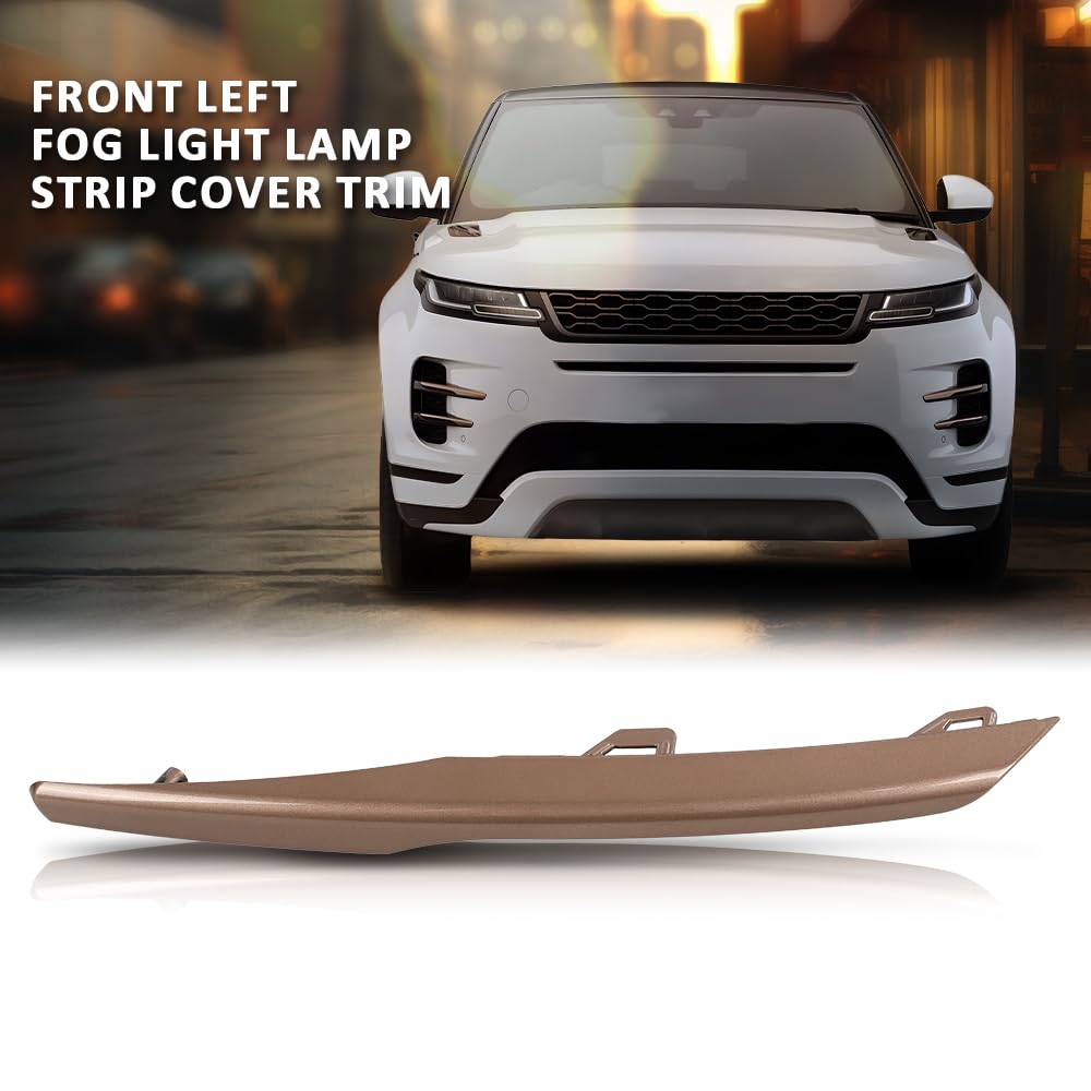 G-PLUS Front Left Upper Fog Light Lamp Strip Cover Trim Compatible with Land Rover Range Rover Evoque 2020-2022