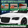 G-PLUS Front Headlight Side Precut Smoke Tint Compatible with 2011-2020 Chrysler 300 300C