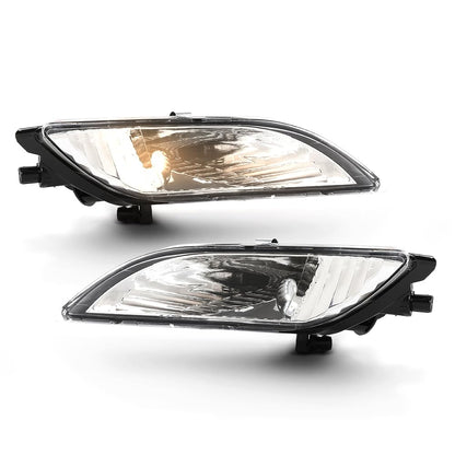 G-PLUS Pair Front Bumper Fog Light Driving Lamp Halogen Compatible with Toyota Sienna 2006 2007 2008 2009 2010 81220AE020, 81210AE020, TO2592122, TO2593122 Clear