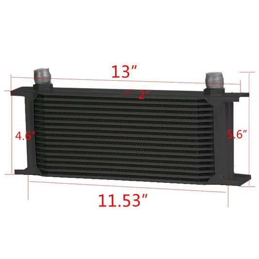 G-PLUS 16 Row Aluminum Transmission Oil Cooler Kit Compatible With BMW N54 Engine Twin Turbo 135 335 3 Series E82 E90 E92 E93 2006-2011