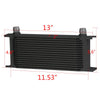 G-PLUS 16 Row Aluminum Transmission Oil Cooler Kit Compatible With BMW N54 Engine Twin Turbo 135 335 3 Series E82 E90 E92 E93 2006-2011
