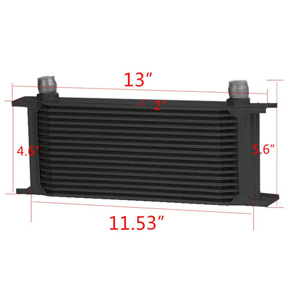 G-PLUS 16 Row Aluminum Transmission Oil Cooler Kit Compatible With BMW N54 Engine Twin Turbo 135 335 3 Series E82 E90 E92 E93 2006-2011