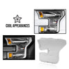 G-PLUS Headlights Headlamps Cover Left+Right Clear Compatible with 2015-2017 Ford F150 FO2502335,