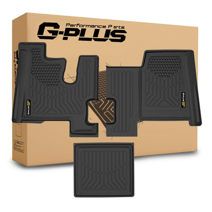 G-PLUS TPE Floor Mats Fit Kenworth T600 2006-2007, T660 2007-2017, T800 W900 2006-2019 1st Row Truck Accessories Cargo Liners All Weather Protection 3PCS Black Alfombras para Carro