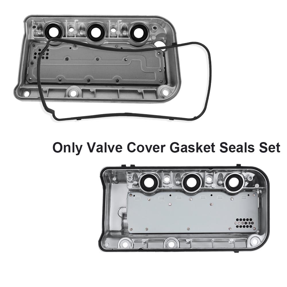 G-PLUS Valve Cover Gasket Seals Set Compatible with Acura MDX RDX RL TL 3.5L 3.7L 2010-2014/Fit Honda Accord 3.5L 2008-2014 VS50773R, VS50558