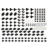 G-PLUS Fender Sheet Metal Bolt Kit Set Compatible with 1968-1972 Chevelle/El Camino 70-72 Monte Carlo 190Pcs Sheet Metal Bolt Hardware Kit Front End Fastener Kit