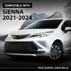 G-PLUS Front Lower Bumper Grille Grill, Compatible with Toyota Sienna 2021-2024, W/Sensor Holes, W/o Camera Option, 5310208070, TO1036247