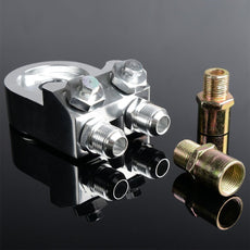 G-PLUS Aluminum Oil Cooler Kit 15 Row Universal Engine Transmission Filter Kit Product Image