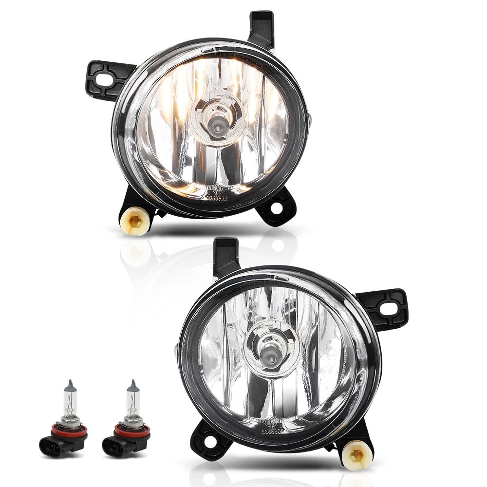 G-PLUS Pair Fog Lights Lamps Assembly, Compatible with Audi A4 S4 Q5 B8 2009-2012/ Audi Allroad 2012-2015, Left Driver & Right Passenger Side 2PCS
