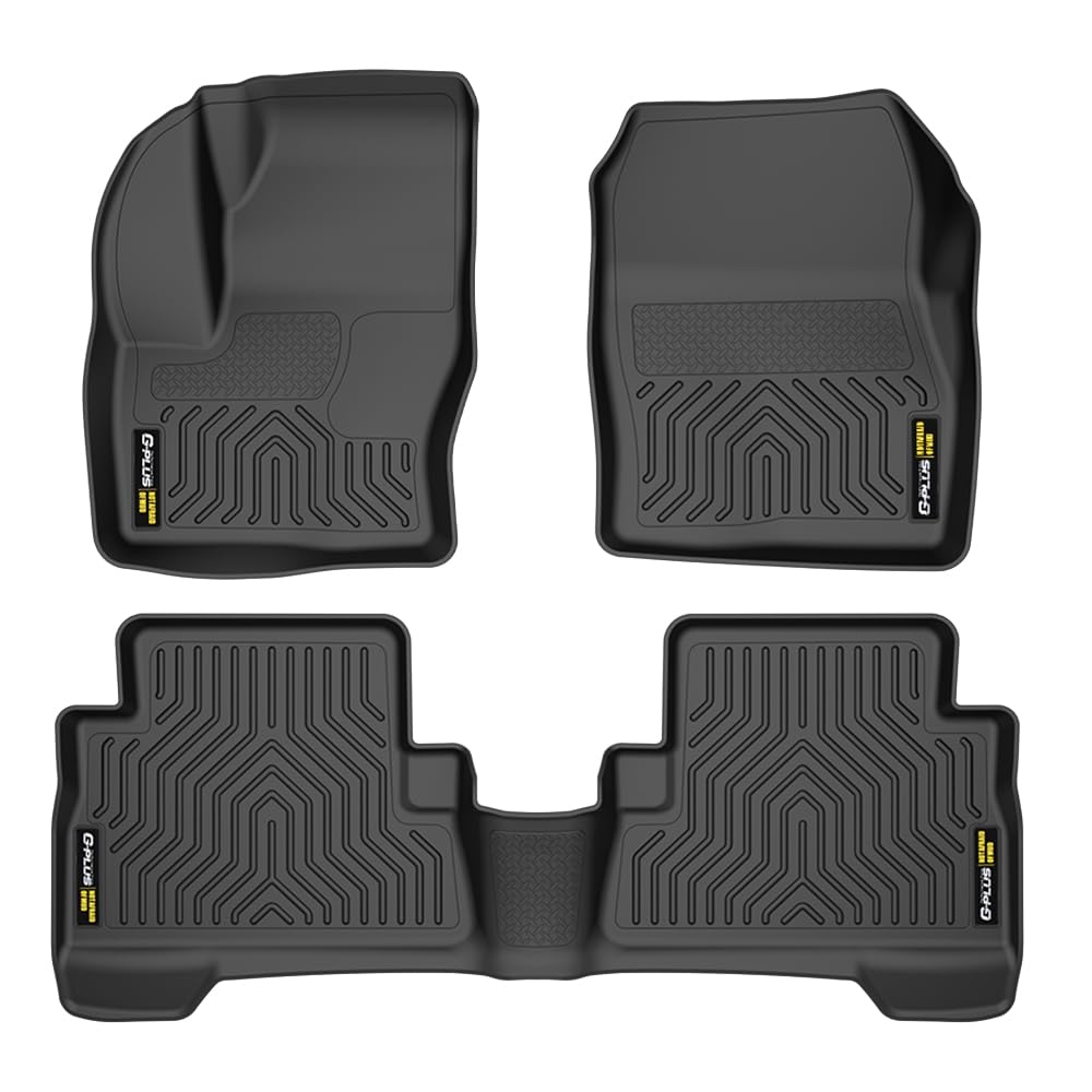 G-PLUS TPE Floor Mats Cargo Liner Compatible with Ford Escape 2013-2019/Fit Ford C-Max 2013-2018 All Weather Full Cover Protection 1st & 2nd Row