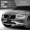 G-PLUS Bumper Fog Light Grille Grill Trim Front Left & Right Side Compatible with Volvo XC90 2020-2024 31663514, 31663515 Chrome Black