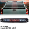 G-PLUS LED 3rd Brake Light Compatible with Chevy Silverado & GMC Sierra 1999-2006/Fit 2007 Silverado & Sierra Classic Brake Lamp Tail Light Assembly Smoky Lens Chrome Housing