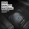 G-PLUS Floor Mats Compatible with 2018-2024 Jeep Wrangler JL Unlimited 4 Door Only (Not Fit for JK or 4XE) TPE All Weather Full Cover Protection 3 Piece,Black Floor Liners