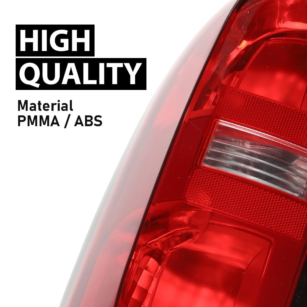 G-PLUS Tail Light w/Bulb Left Driver Side Compatible with Chevy Colorado 2015-2022 Fit for 4-Door Crew Cab and 4-Door Extended Cab Only GM2800270 84169777 Luces Traseras Rear Brake Lamps Assembly