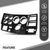 G-PLUS Truck Dash Bezel Panel with A/C Wiper Switch Hole Lower Cover Compatible with Chevy GMC Truck Blazer Suburban 1981-1983 Black 14023004