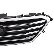 G-PLUS Front Upper Grille Insert for Hyundai Sonata 2015-2017 Black Additional Angle