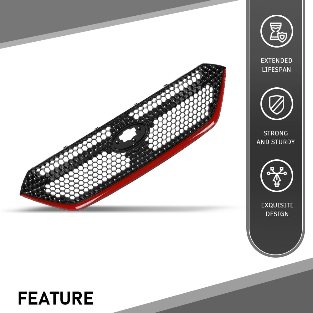 G-PLUS Front Bumper Grill Replacement Grille Compatible with Subaru WRX 2022-2024 91121VC200, SU1200198