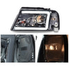G-PLUS LED DRL Headlights Fit Ford F150 2004-2008,Fit Lincoln Mark Lt 2006-2008(NOT Fit 04 F150 Heritage/Flareside Beds), Headlamps Assembly,Smoky Lens Chrome Housing Clear Reflector