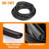 G-PLUS Universal 18ft Fender Flare Edge Trim with 3M Automotive Grade Tape, Fender Flares Rubber Seal Strip Fit Car & Truck Wiper Waterproof Strip Seal Tape