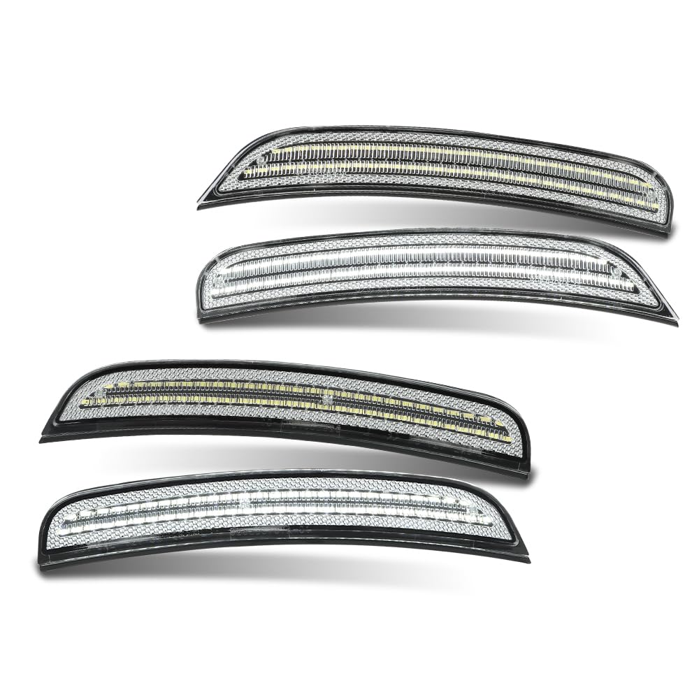 G-PLUS Side Marker Light Lamp Set Front & Rear Fender Side Compatible with Dodge Charger 2015-2022 68214405AA 68214404AA 68214127AA 68214126AA