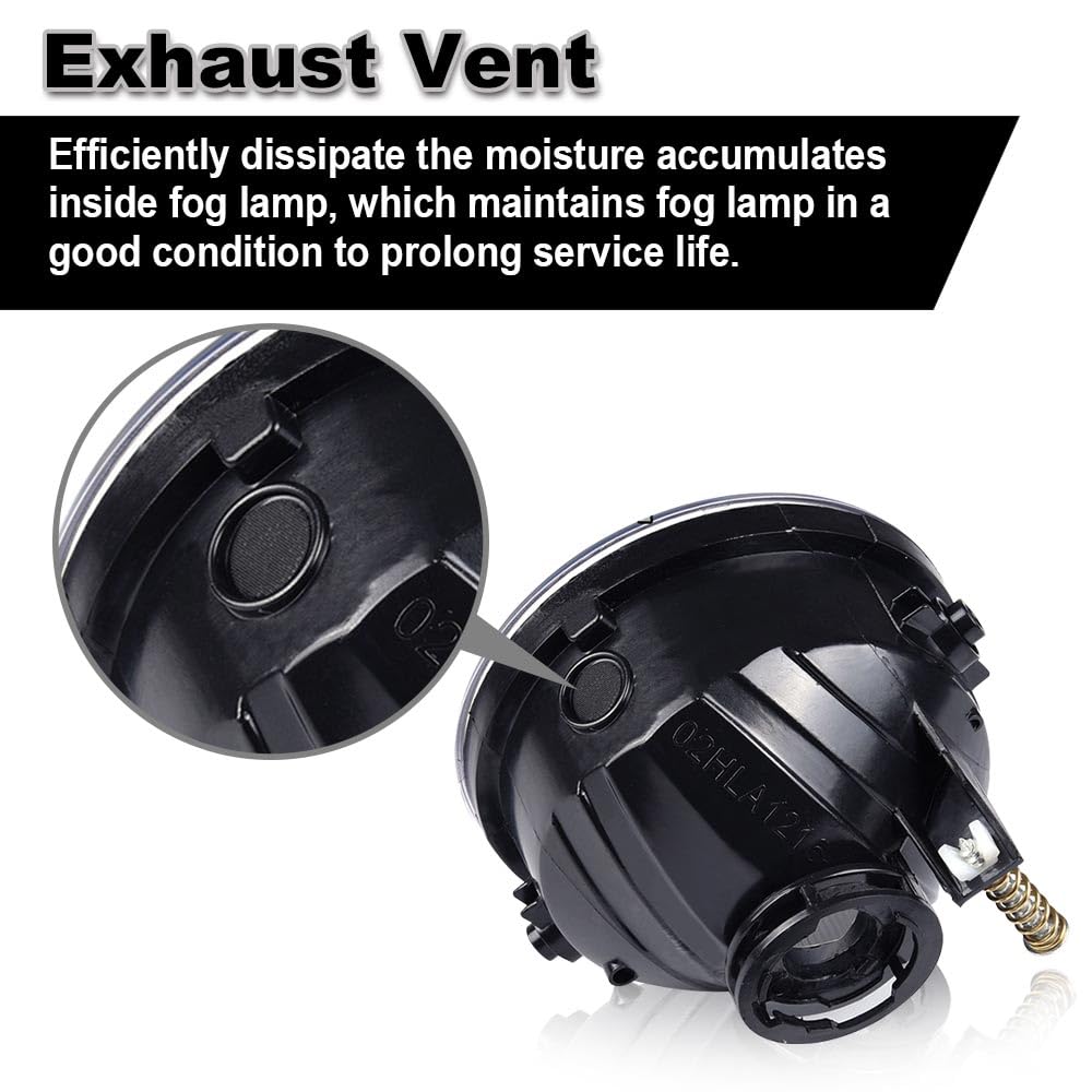 G-PLUS Front Bumper Fog Lights Lamp Compatible with Ford F150 2006-2010 / Compatible with Lincoln Mark LT Pickup Truck 2006-2008 w/Bulbs AL3Z15201A luces de neblina