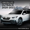 G-PLUS Front Bumper Grille Compatible with Subaru Outback 2020-2022 Chrome Trim Grill 91121AN08A, SU1200189
