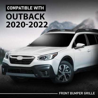 G-PLUS Front Bumper Grille Compatible with Subaru Outback 2020-2022 Chrome Trim Grill 91121AN08A, SU1200189