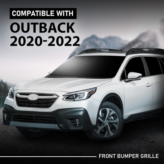 G-PLUS Front Bumper Grille Compatible with Subaru Outback 2020-2022 Chrome Trim Grill 91121AN08A, SU1200189