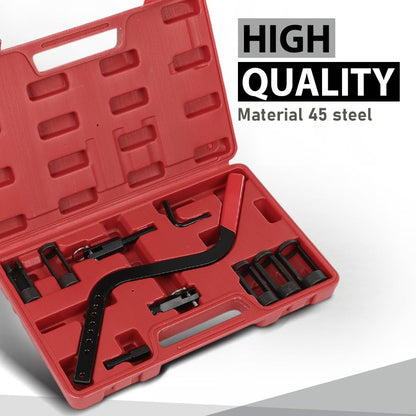 G-PLUS Valve Spring Compressor Kit Remover & Installer Disassembling Tool Compatible with BMW, VW, Audi, Toyota, Lx, Ford, Nissan, Hyundai, Renault, and Many Other Engine Applications Black