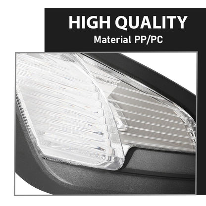 G-PLUS Pair Front Fog Lights & Fog Lamp Cover Bezel Set 4PCS, Compatible with Ford EcoSport 2018-2022, GN1Z15266AA, GN1Z15266AB