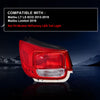 G-PLUS Tail Light Compatible with Chevy Malibu LT/LS/Eco 2013-2015,Fit 2016 Malibu Limited Tail Lamp Left Driver Red/ClearLens Black Housing(3 Plug) Luces Traseras Rear Brake Lamps Assembly