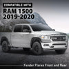 G-PLUS Fender Flares Pocket Riveted Compatible with Dodge Ram 1500 2WD/4WD 2019 2020 2021 2022 2023 NOT Fit Rebel Models Wheel Opening Molding Arch Trim 4PCS Black