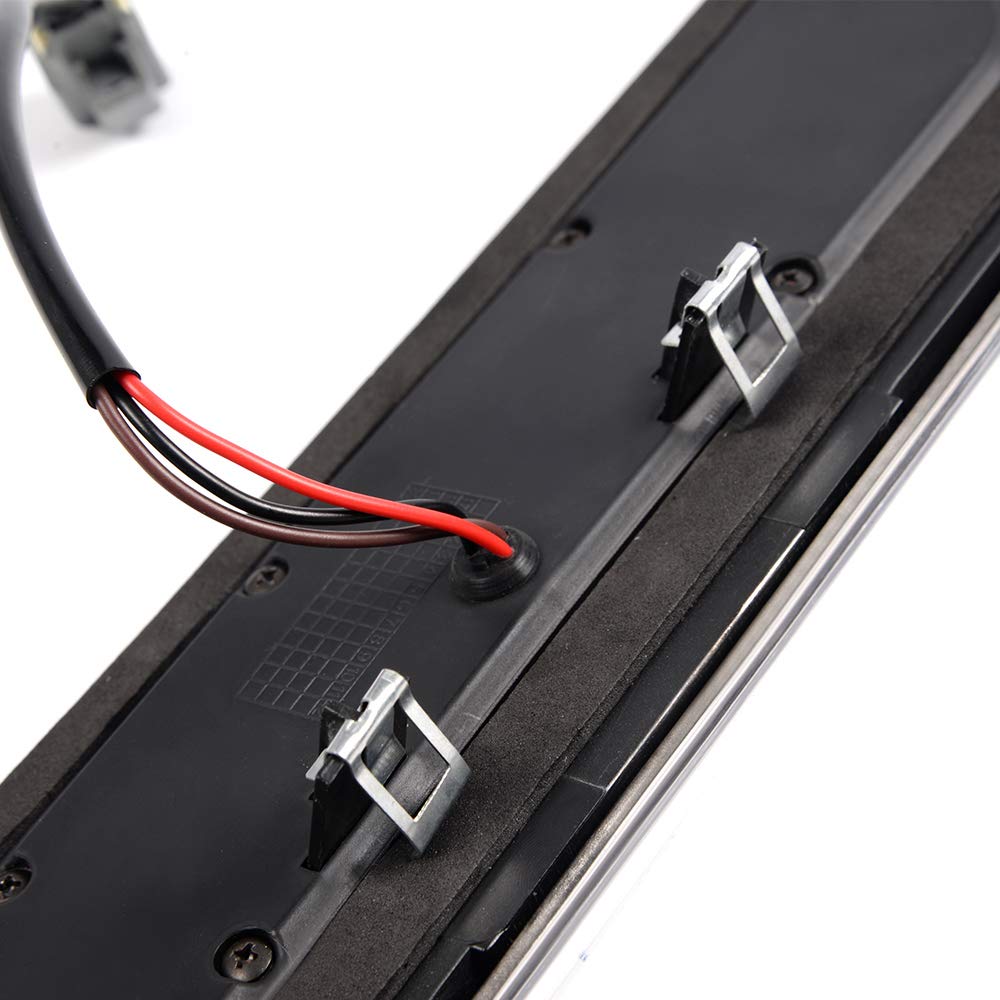 G-PLUS Rear LED Third Brake Light Compatible With 2014-2018 Chevy Silverado/GMC Sierra1500/2500HD/3500,3RD Cargo Led Tail Lamps Chrome Housing,Clear Smoky lens