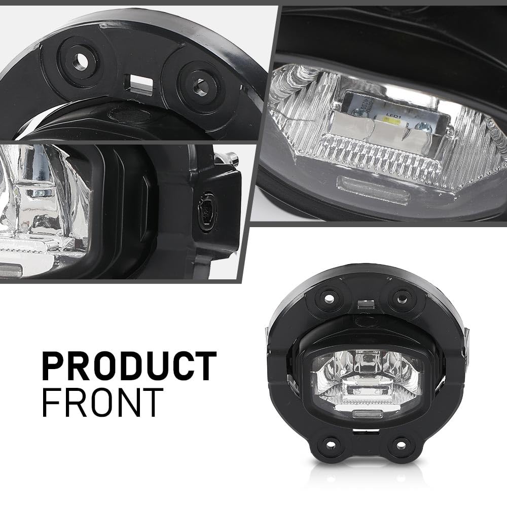 G-PLUS 1x LED Fog Light Left or Right Side Compatible with Jeep Cherokee 2019 68410368AB