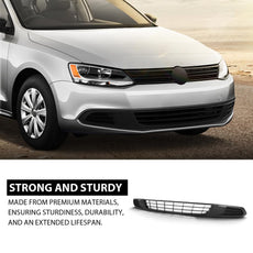 G-PLUS Front Bumper Grille Fog Light Covers for VW Jetta S SE SEL TDI 2011-2014 Additional Angle