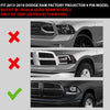 G-PLUS LED Bar Plank Headlights Fit Dodge Ram 1500 2500 3500 2013-2018 Projector Headlight Clear Lens Black Housing Clear Reflector CH2503217 55277409AD Bumper Headlamps,faros delanteros Assembly