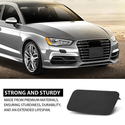 G-PLUS Pair Front Bumper Headlight Washer Cover Cap, Compatible with Audi A3 2012-2020, Left Driver & Right Passenger Side 2PCS, 8V3955275, 8V3955276