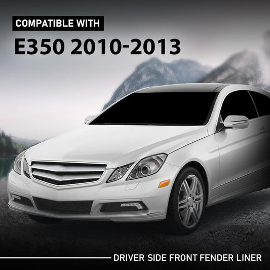 G-PLUS Fender Liner Front Left Side Compatible with Benz E350 E550 Base 4Matic 2-Door Coupe Convertible 2010-2013 2076901830