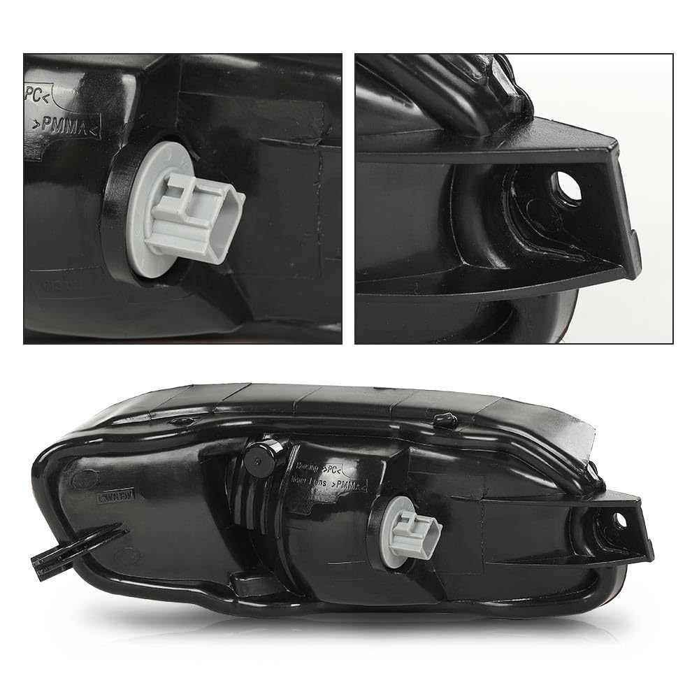 G-PLUS Rear Side Marker Bumper Reflector Light w/o Bulbs Right Passenger Side Compatible with RX400H 2006-2008/Fit RX350 2007-2009/Fit RX330 2004-2006 LX2860102N 81910-0E010 Red Lens