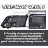 G-PLUS LED DRL Headlights Fit Dodge Ram 1500 2500 3500 2009-2012(New Body), Fit Factory Quad, Clear Lens Chrome Housing Amber Reflector Bumper Headlamps, faros Assembly